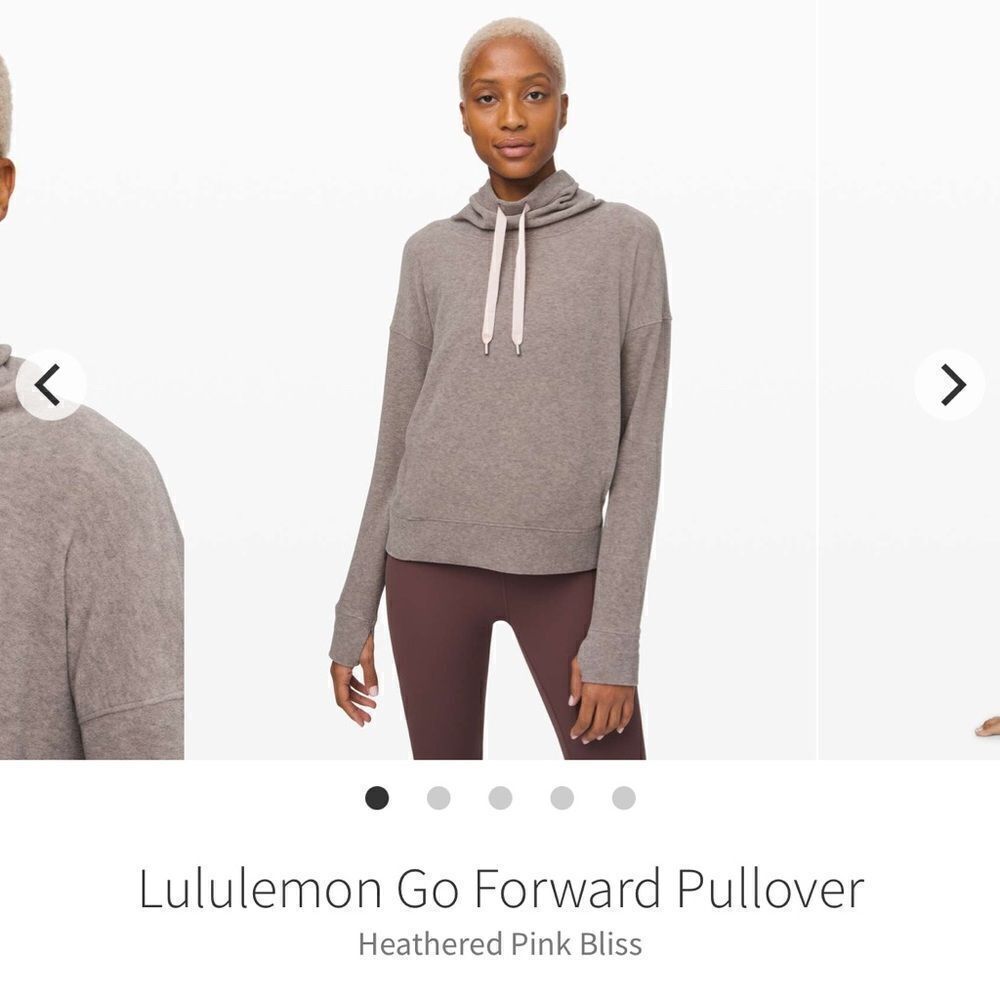 Lululemon Go Forward Pullover Heathered Pink Bliss